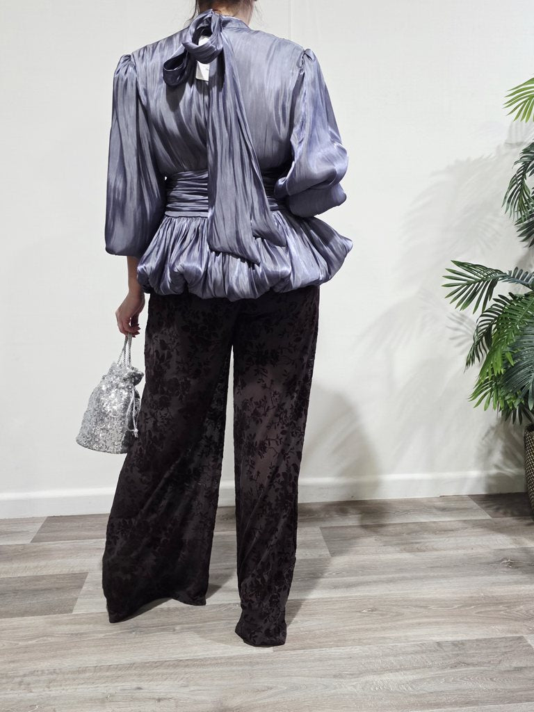 Pantalón Floral Velvet
