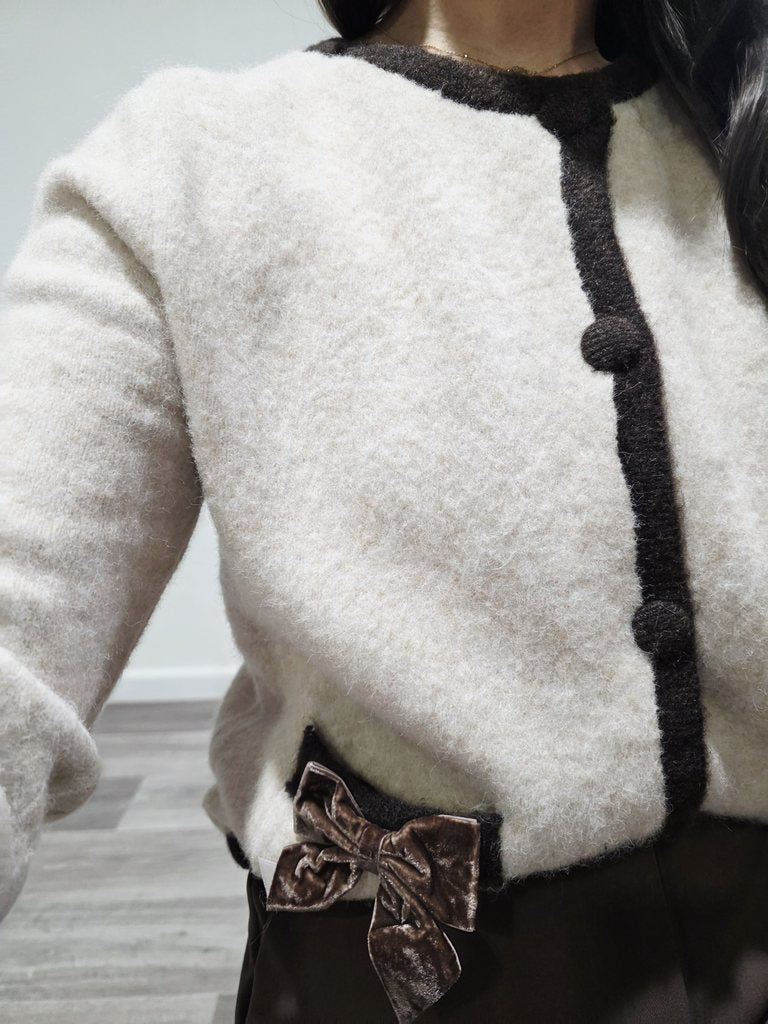 Cardigan Velvet Cream