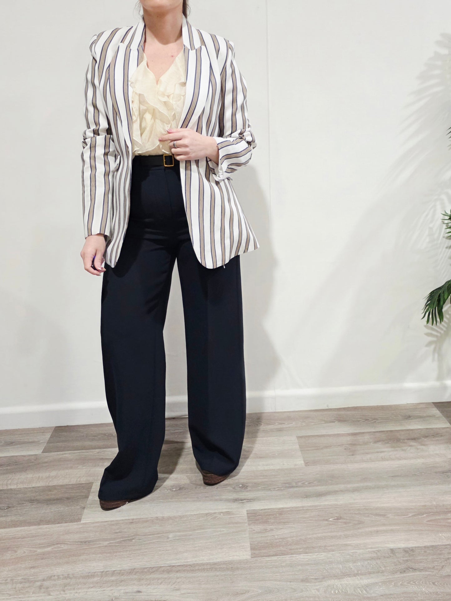 Pantalón Navy Tailored Belt