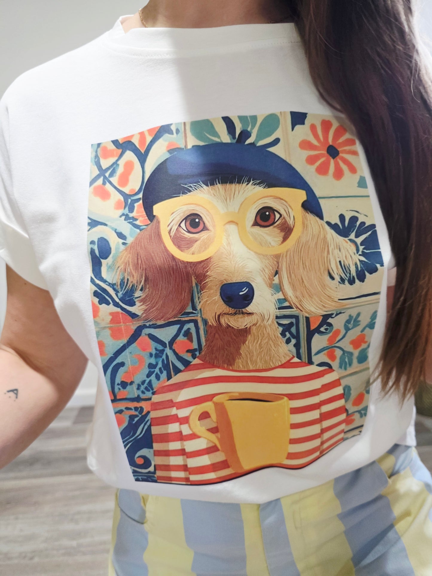 Camiseta Perro Chic