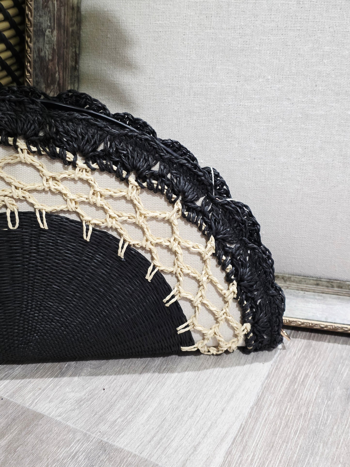Bolso Abanico Bicolor