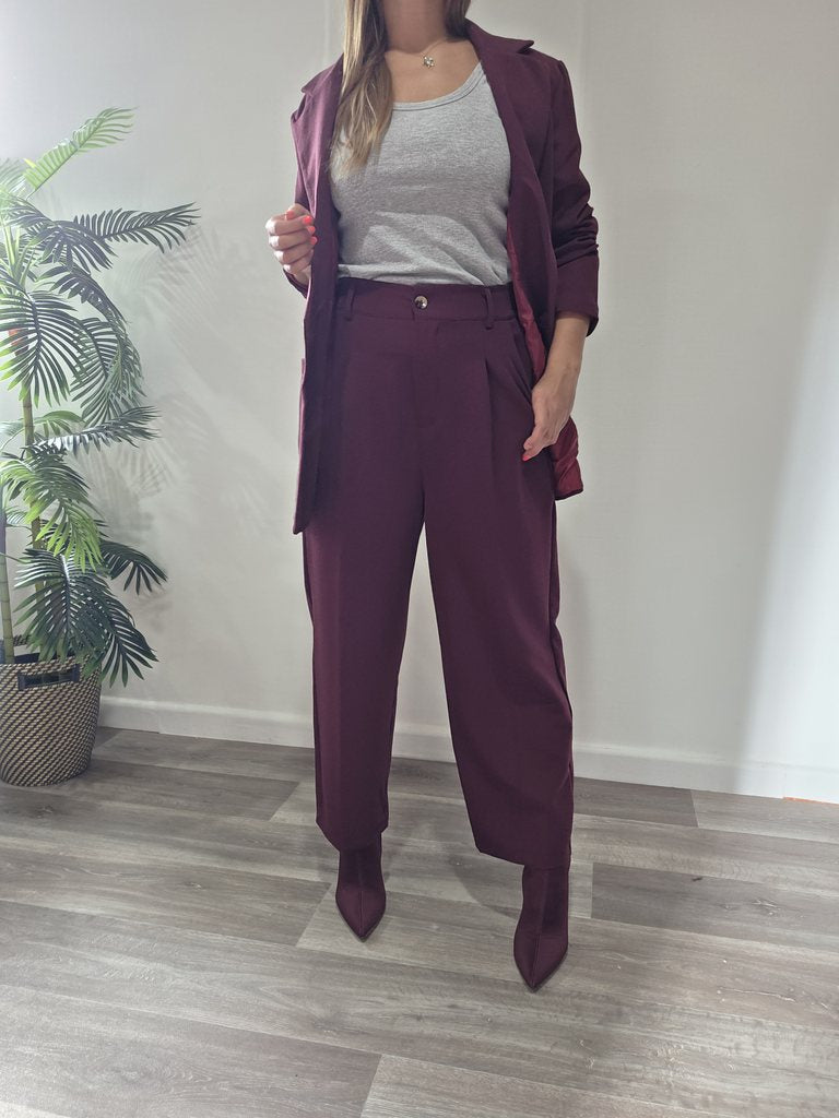 Blazer Burdeos