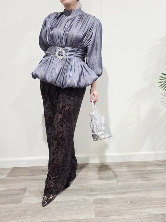 Pantalón Floral Velvet