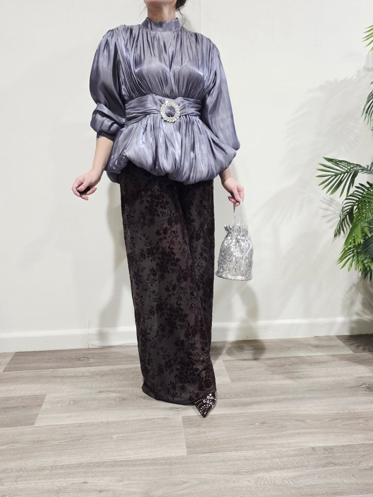 Pantalón Floral Velvet