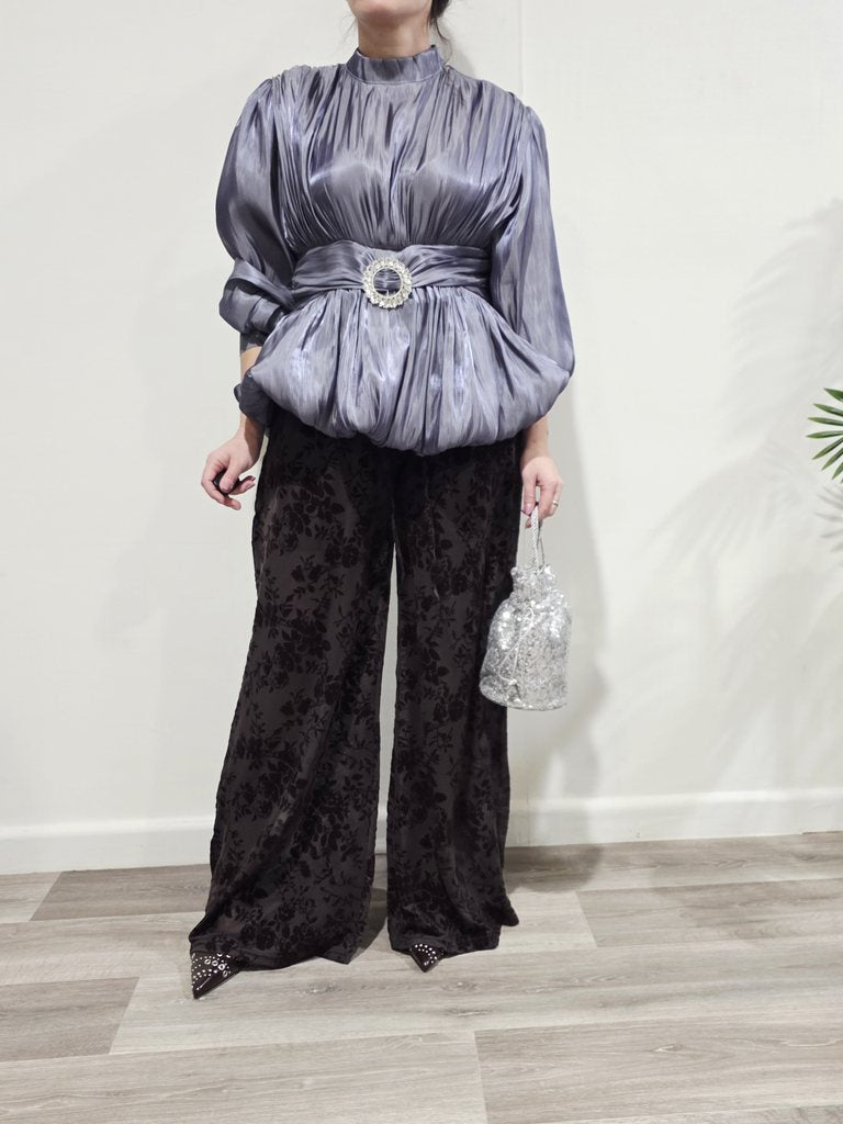 Pantalón Floral Velvet