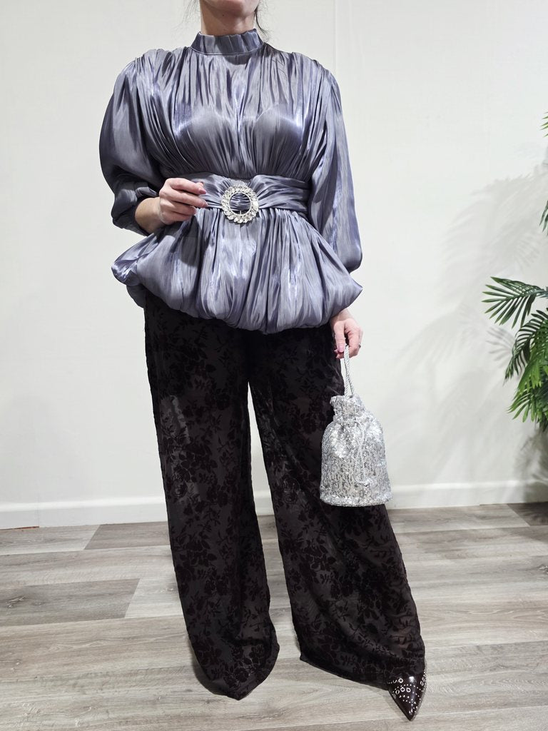 Pantalón Floral Velvet