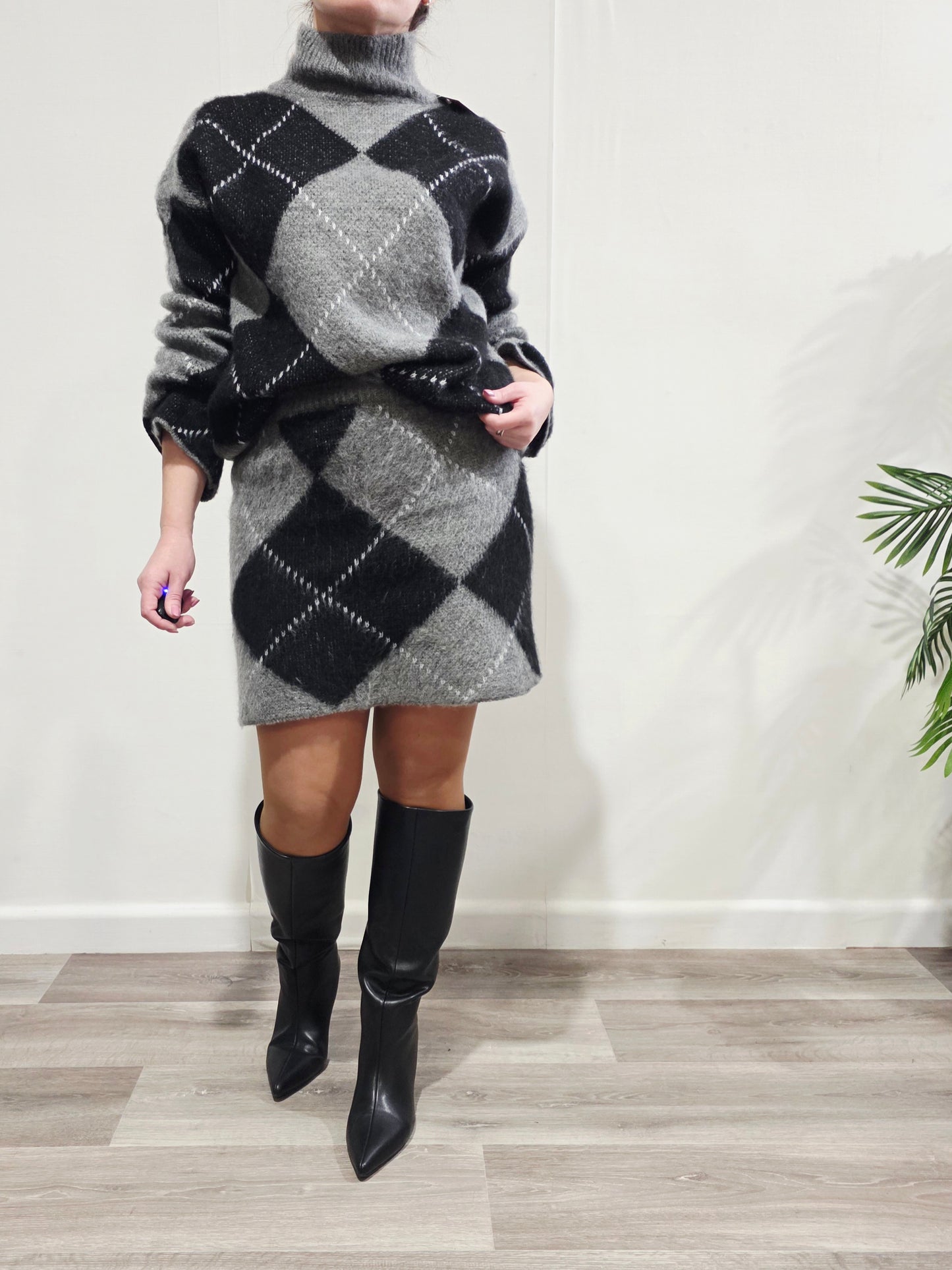 Conjunto Lana Rombos