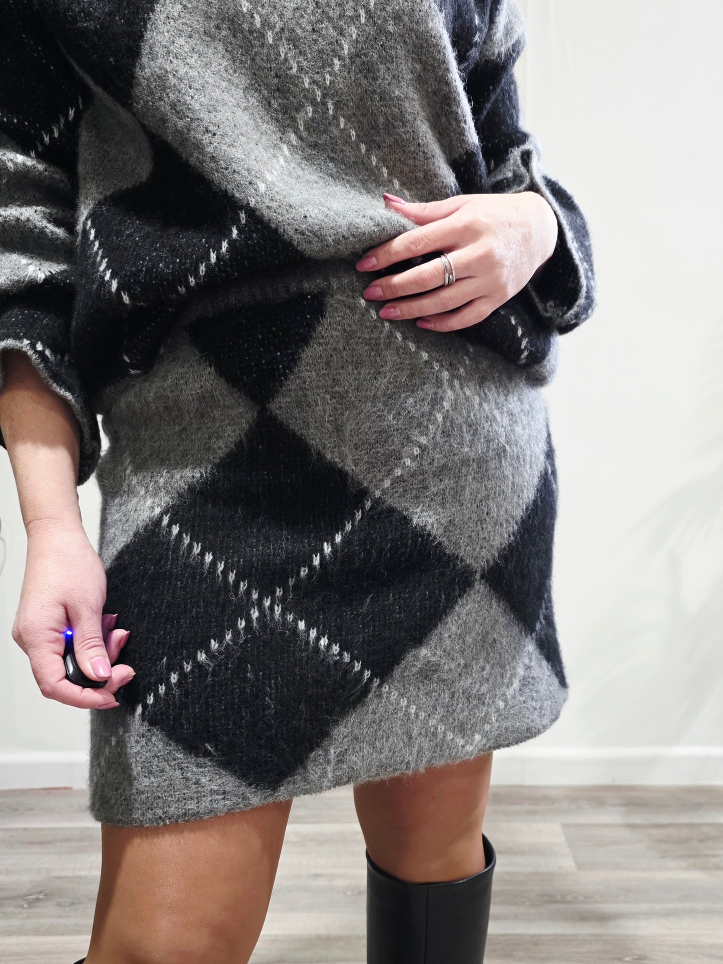Conjunto Lana Rombos