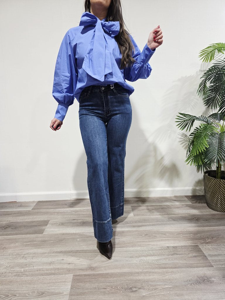 Blusa Lazo Maxi Blue