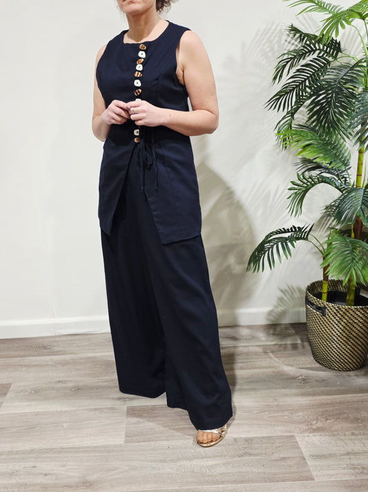 Conjunto Stone Lino Navy