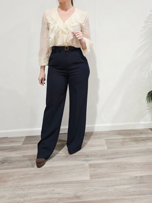 Pantalón Navy Tailored Belt