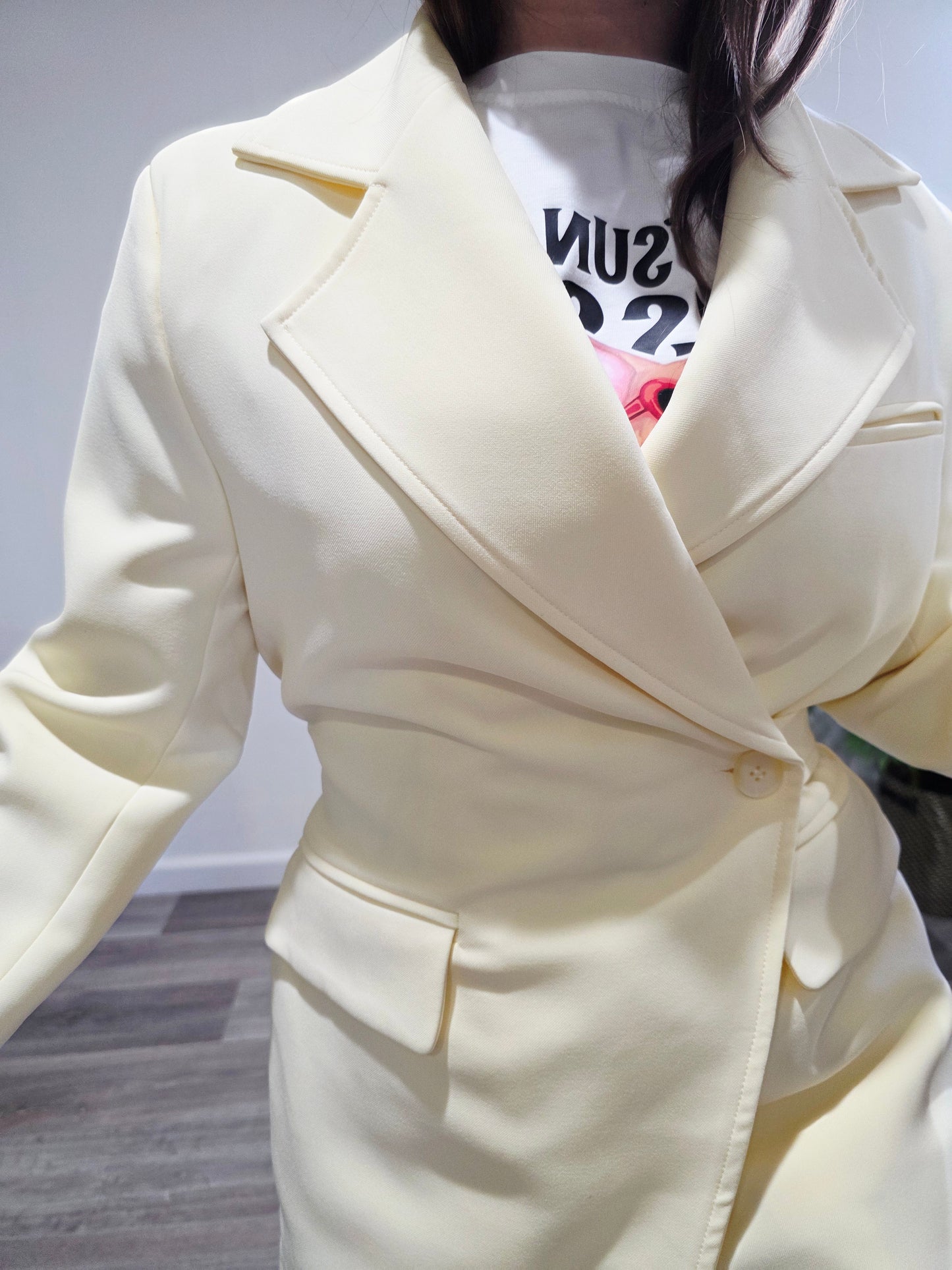 Blazer Amarillo Pastel