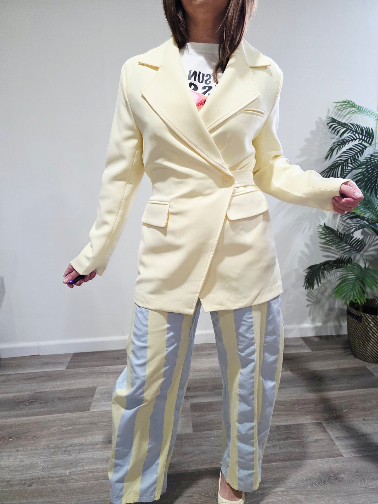 Blazer Amarillo Pastel