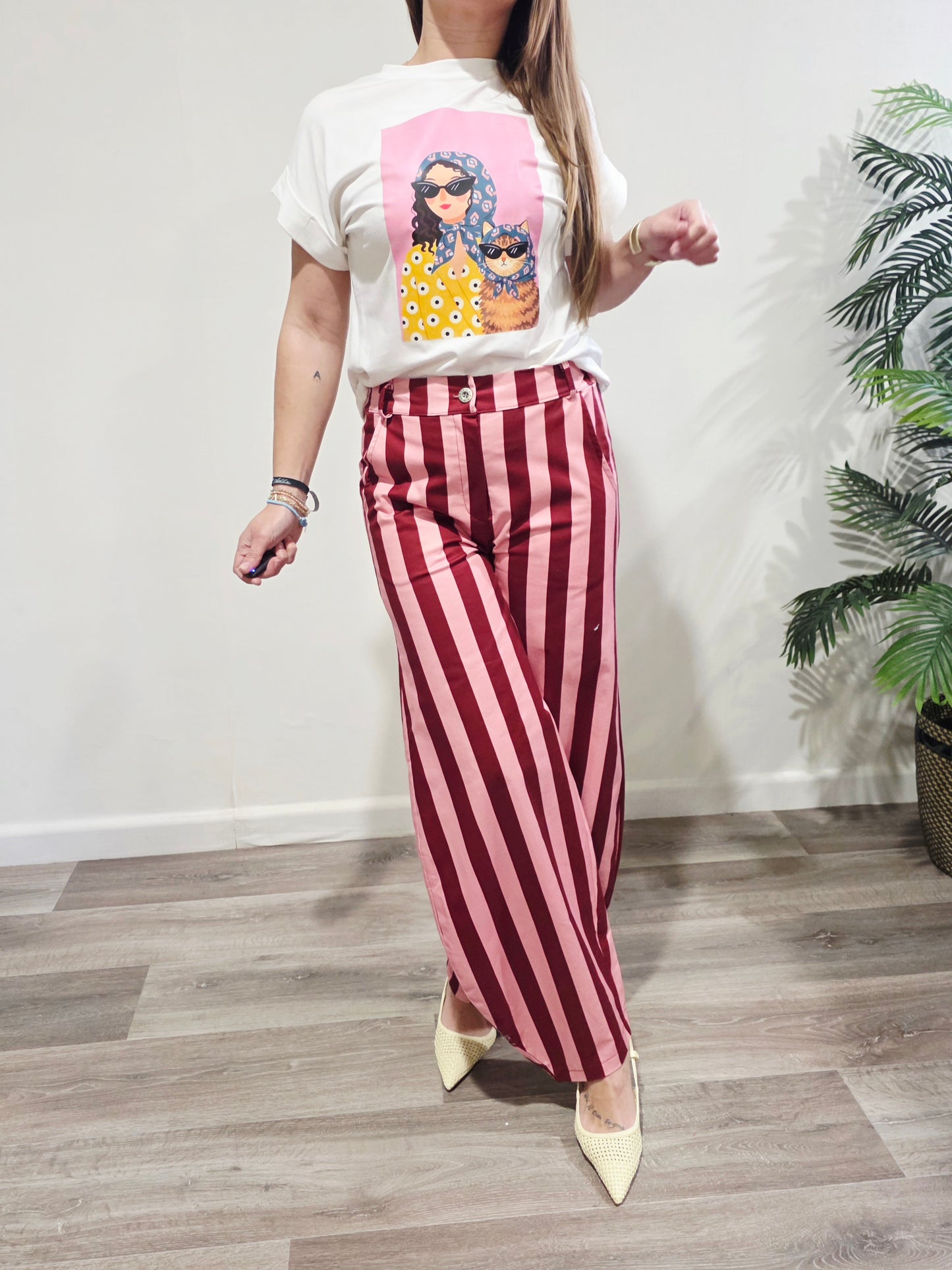 Camiseta Girl & Cat Style