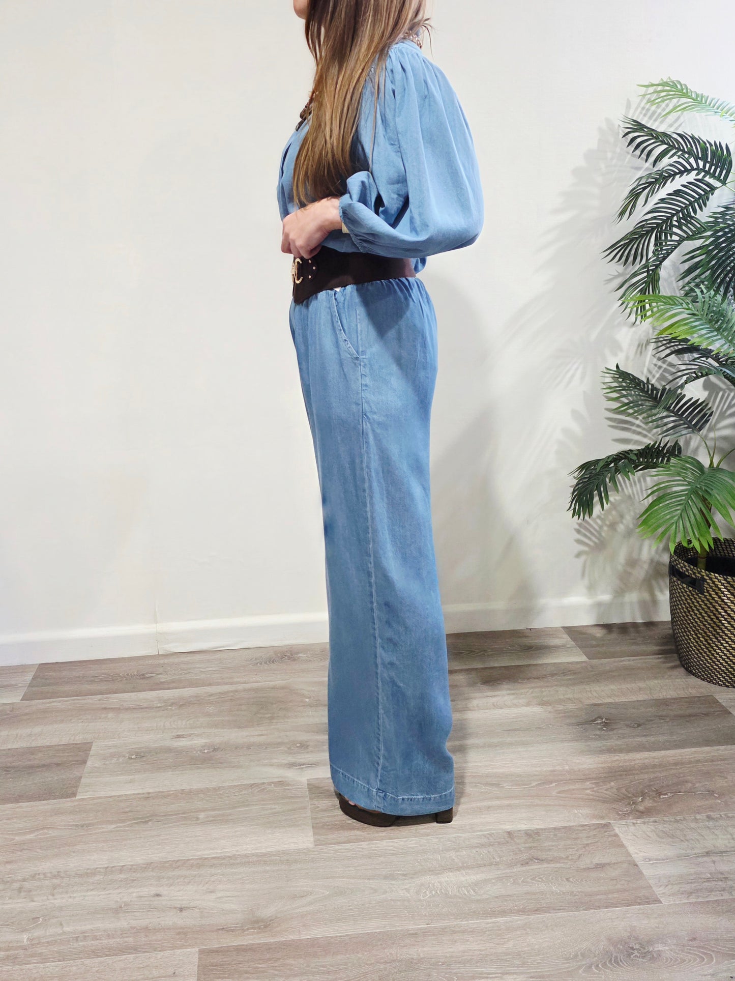 Pantalón Denim Soft Azul