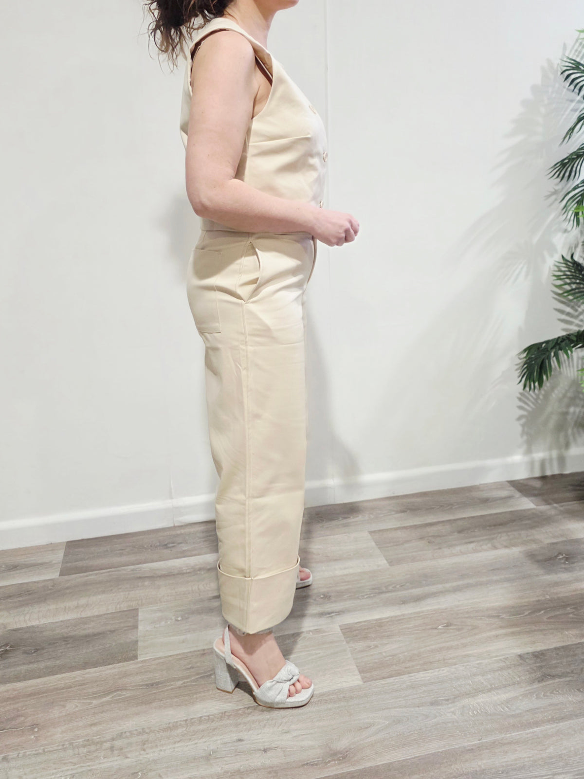Pantalón Sastrería Chic Beige