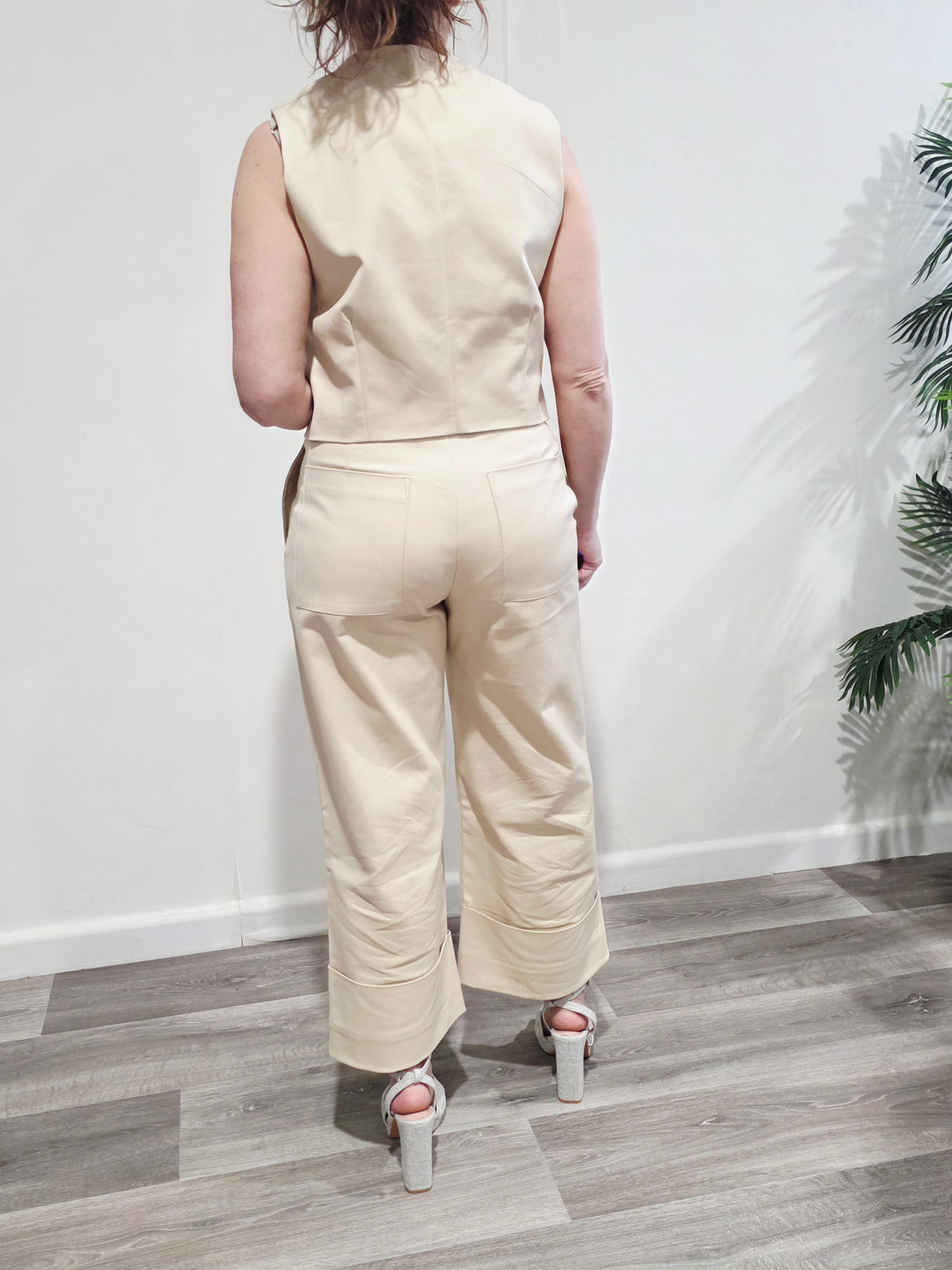 Pantalón Sastrería Chic Beige