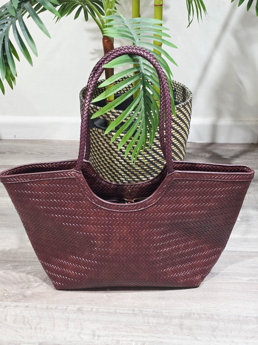 Bolso Piel Trenzado