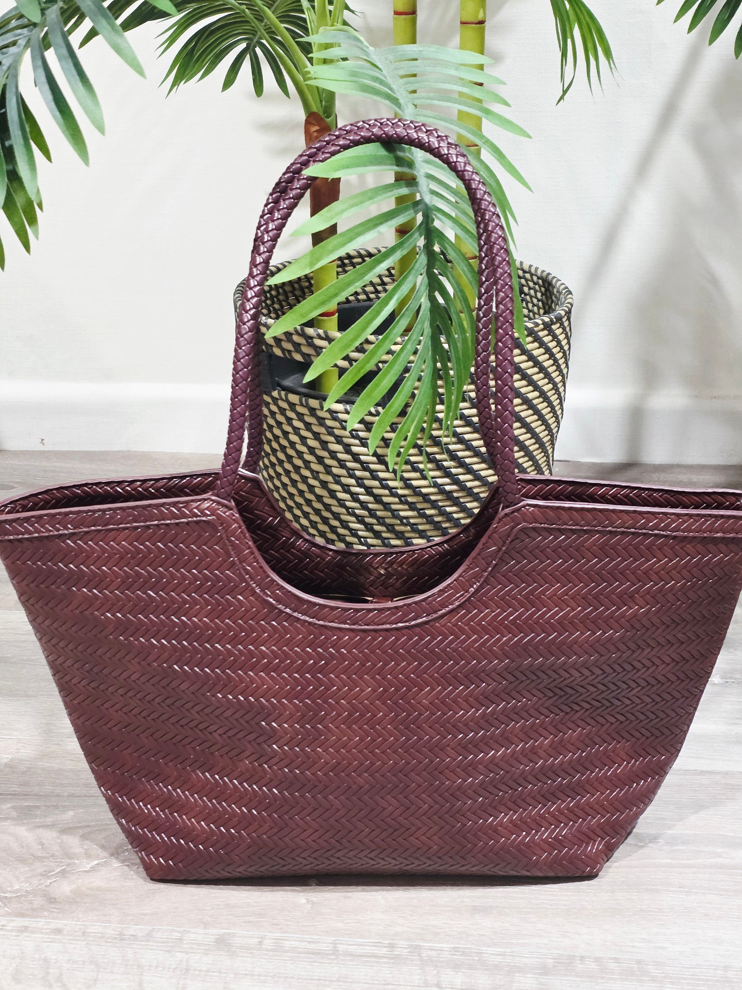 Bolso Piel Trenzado