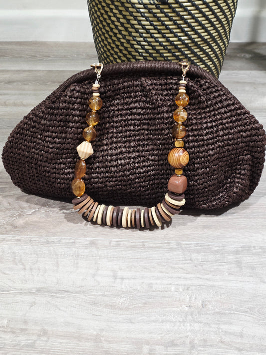 Bolso Rafia Marrón