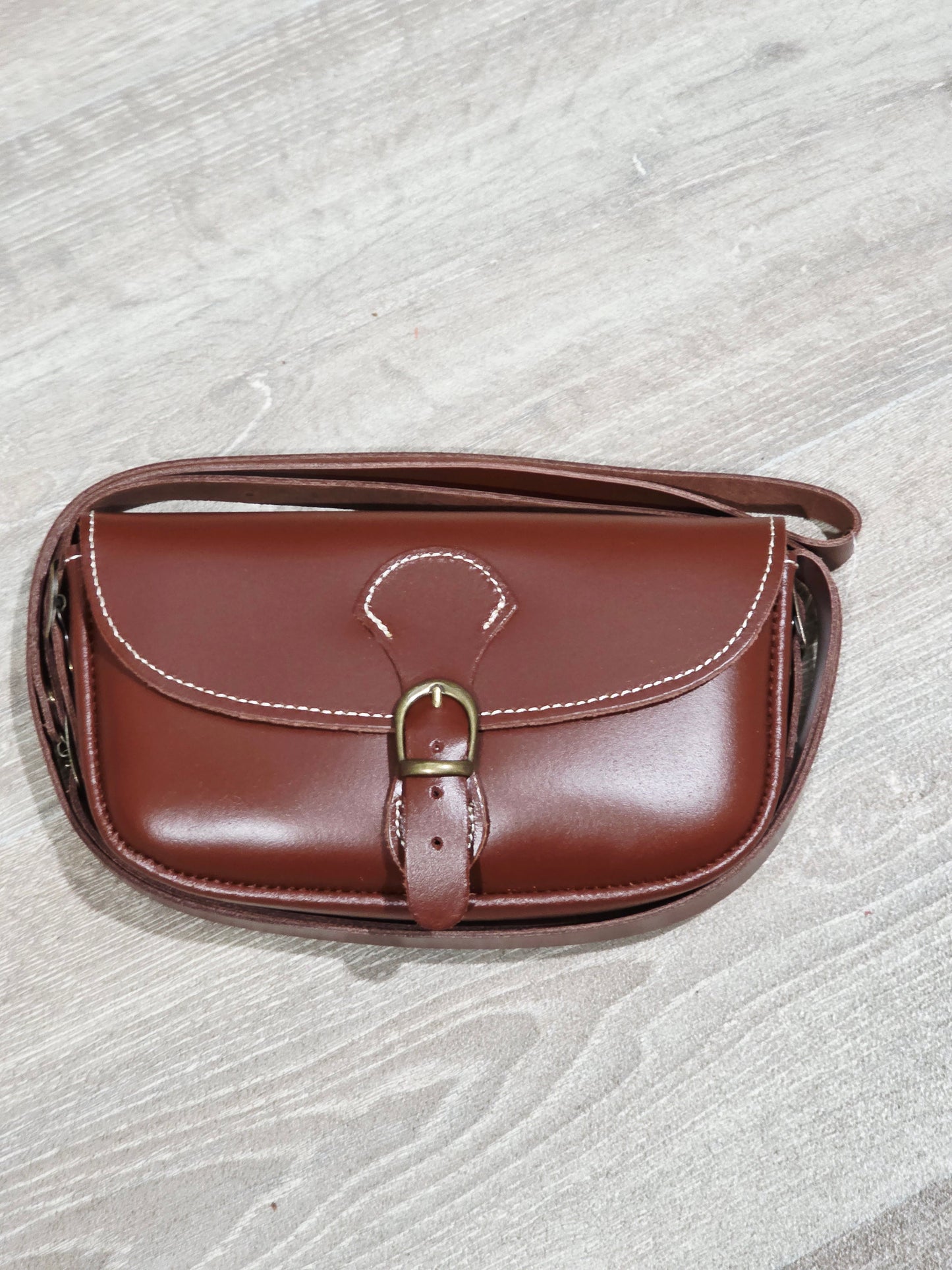 Bandolera Piel Engrasado Hebilla