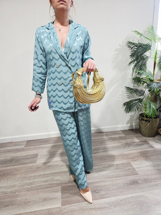 Conjunto Satinado Verde