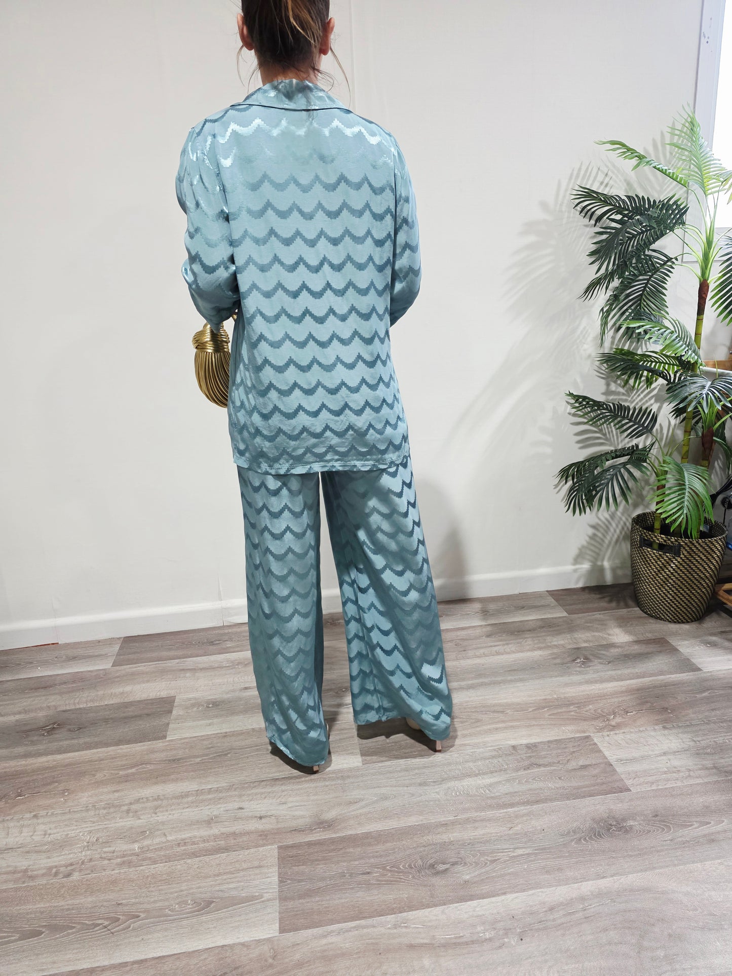 Conjunto Satinado Verde