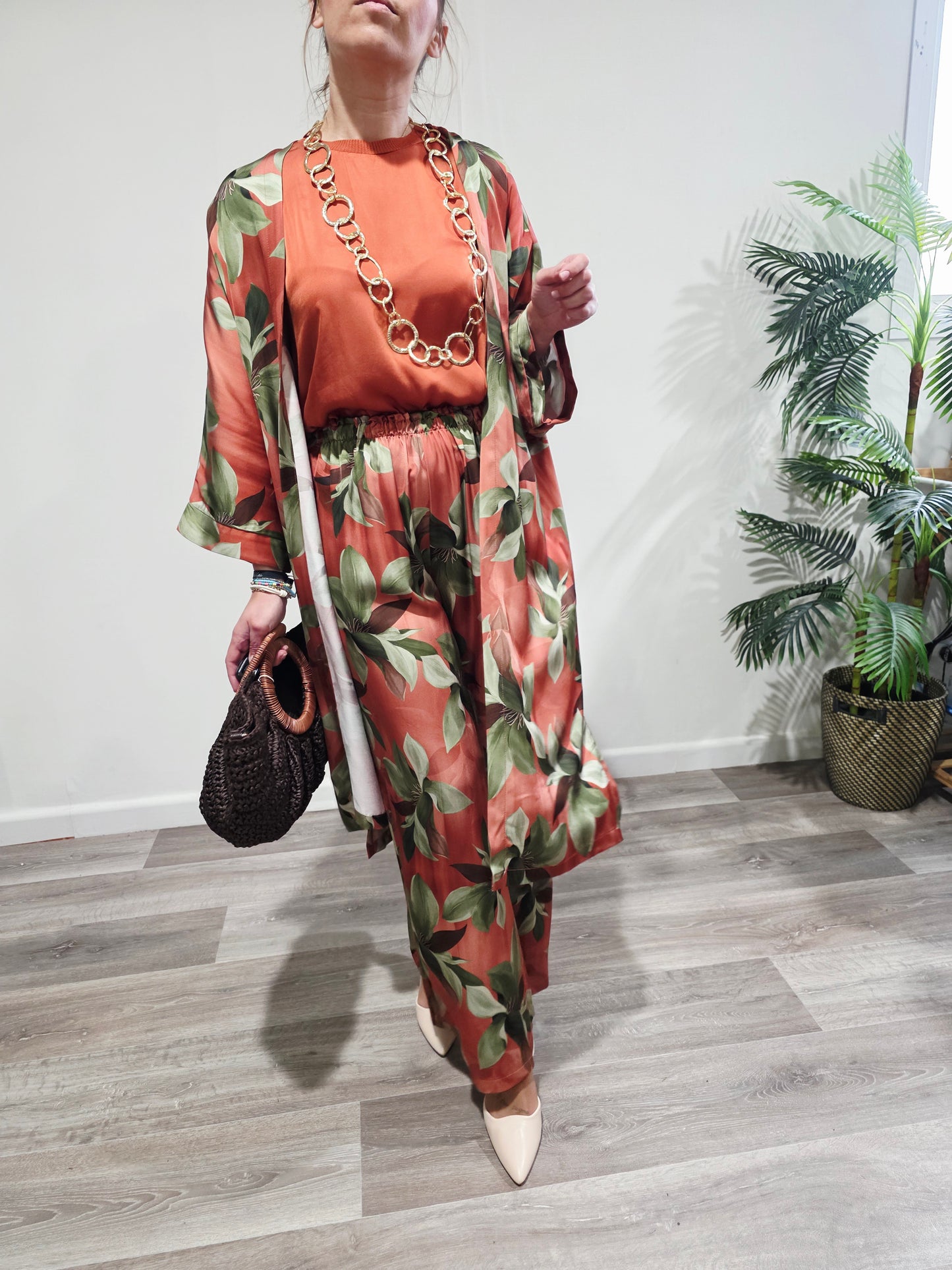 Conjunto Kimono Estampado