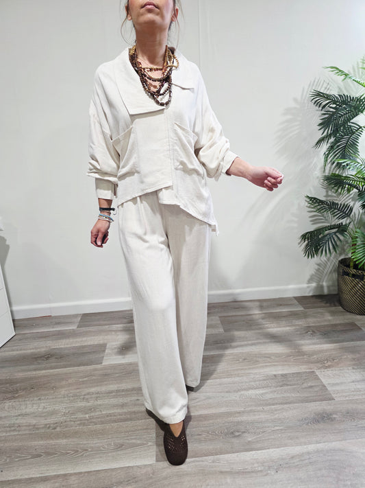 Conjunto Lino Natural