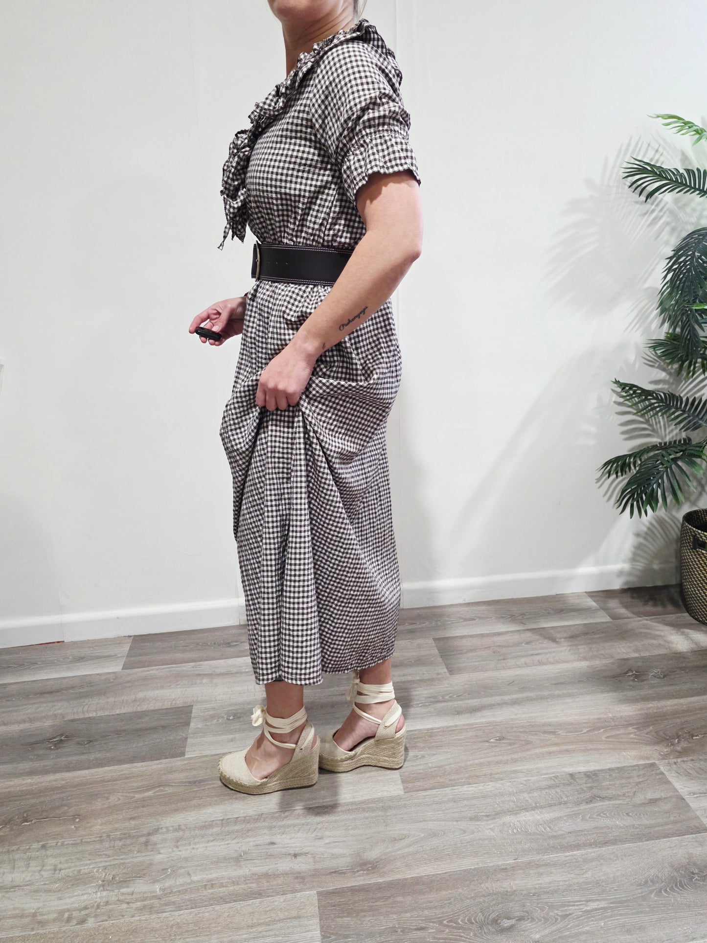 Vestido Vichy Volantes