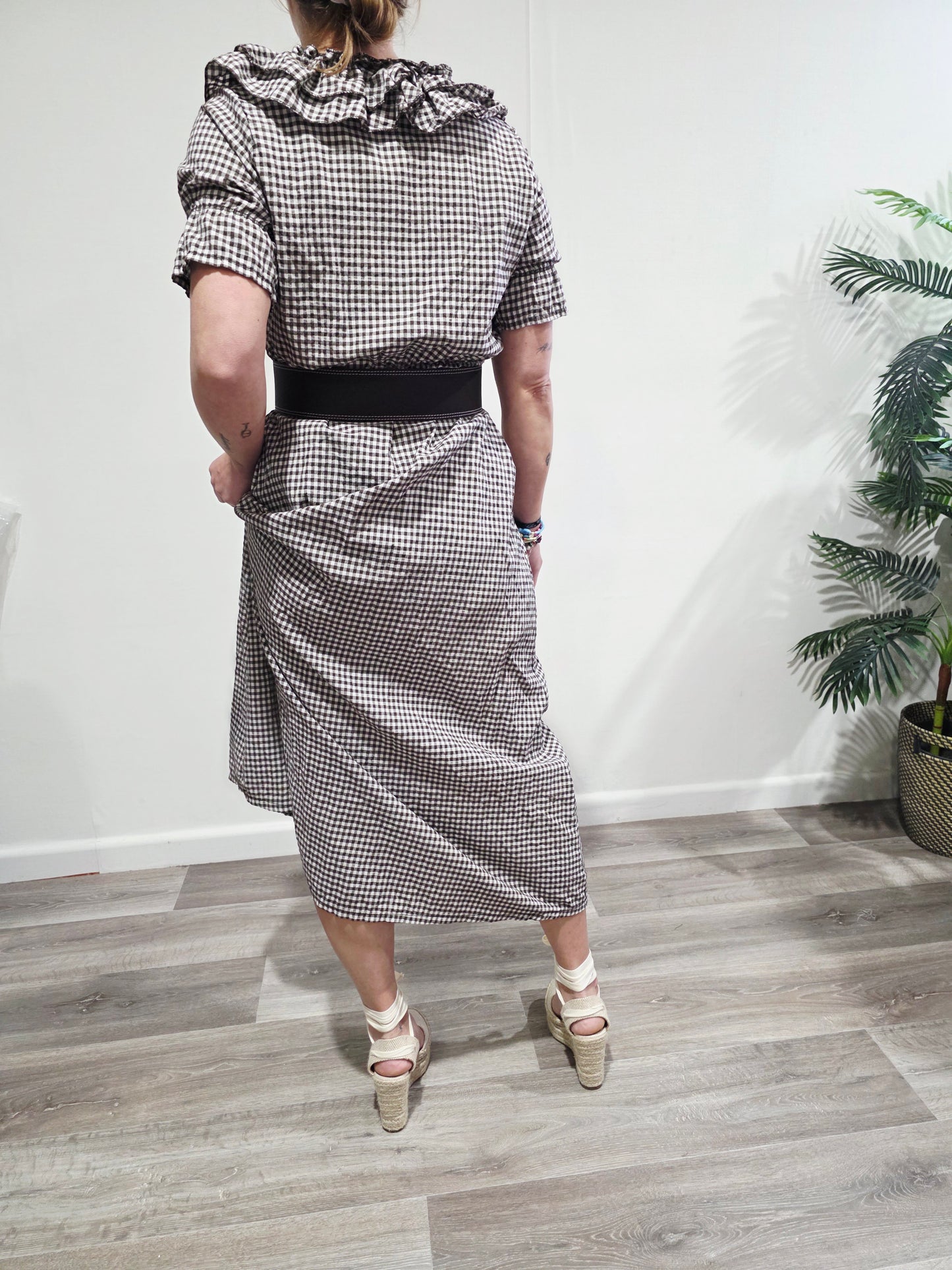 Vestido Vichy Volantes