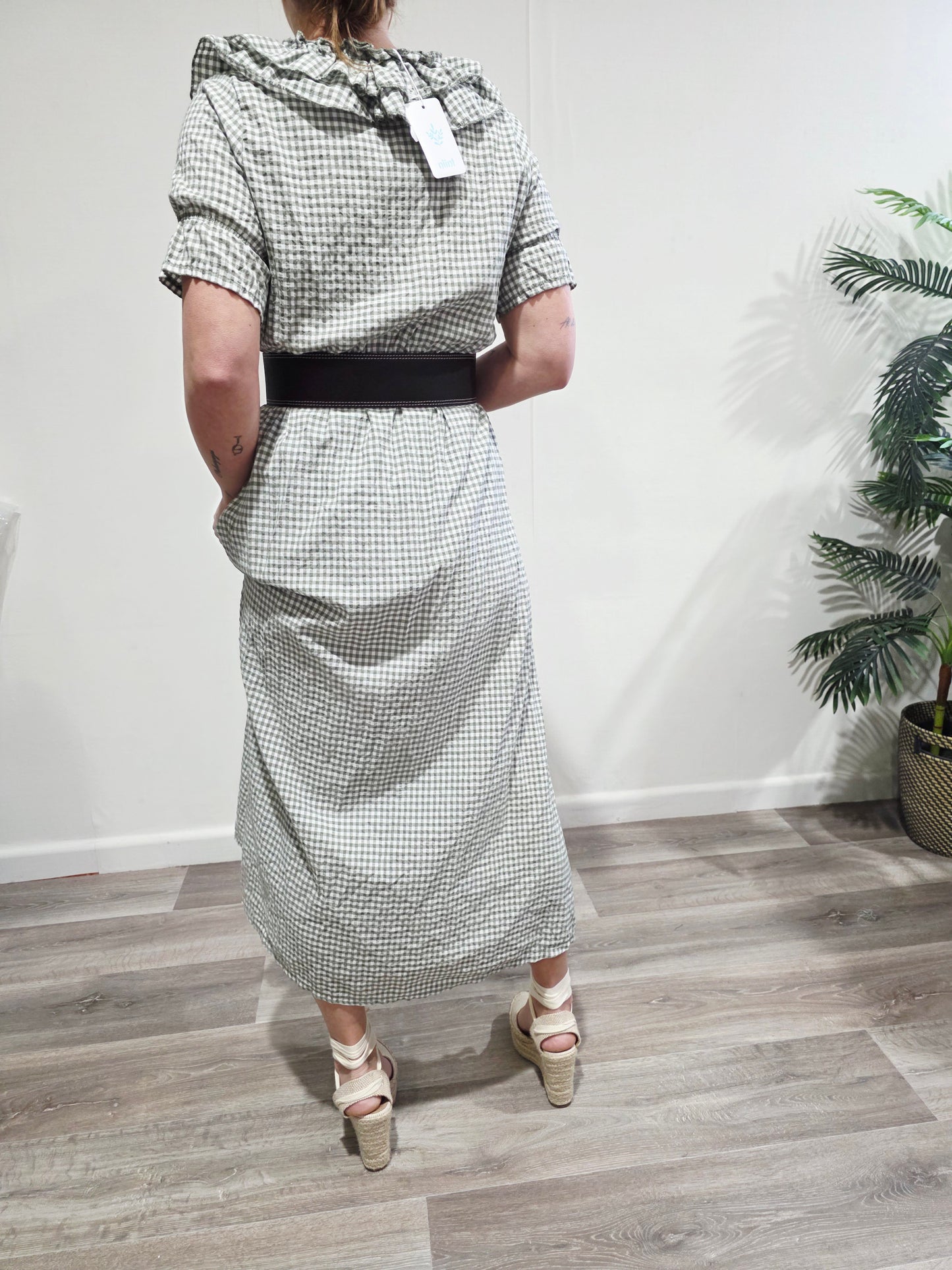 Vestido Vichy Volantes