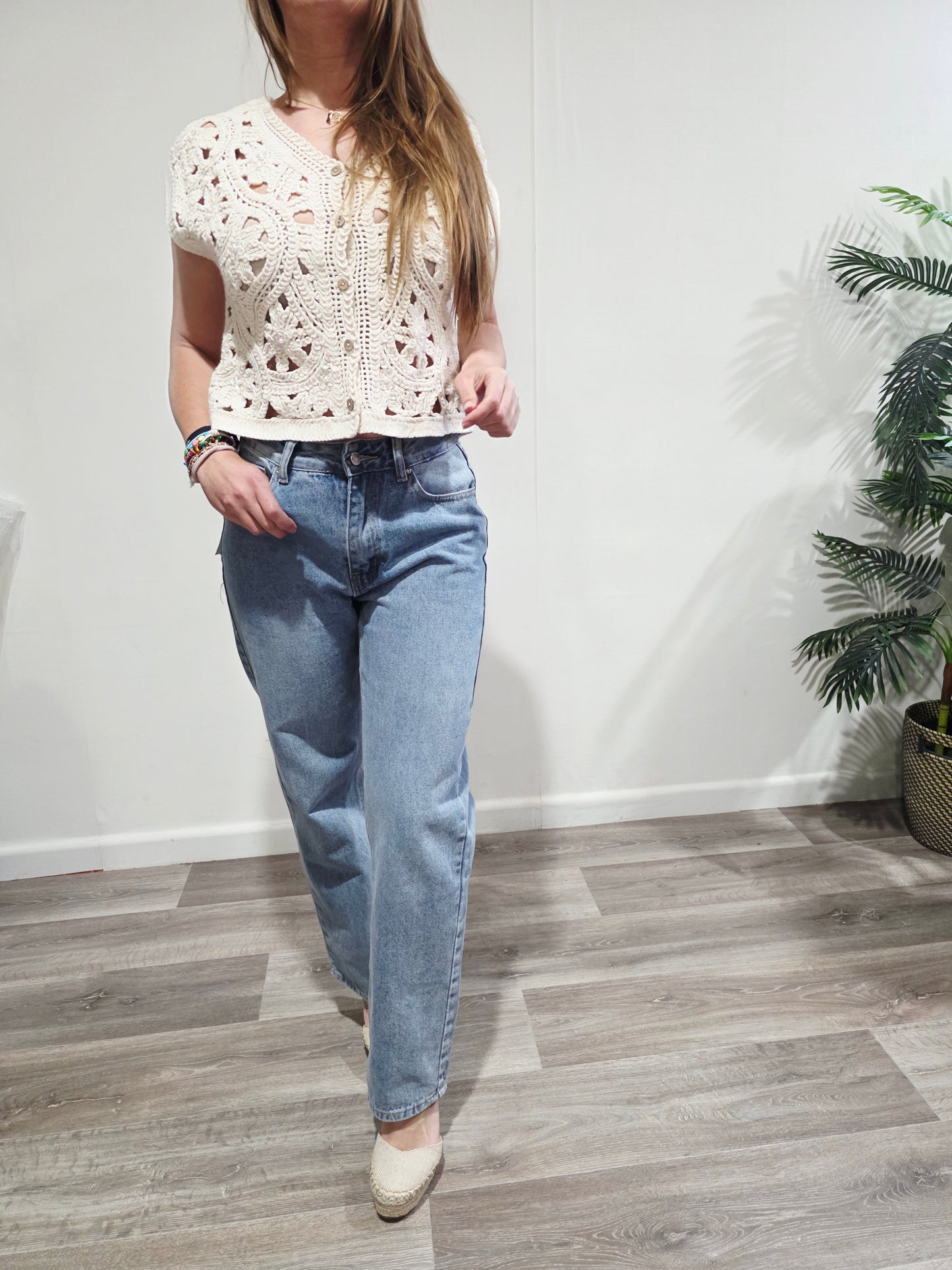 Chaleco Joya Crochet