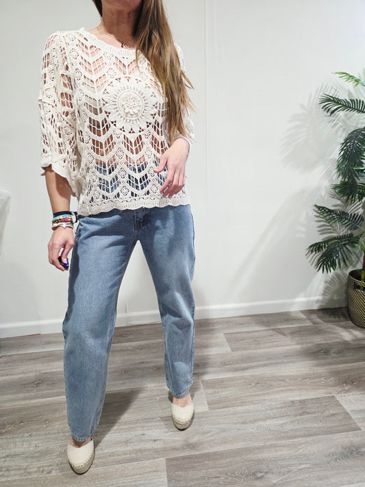 Jersey Crochet Calado