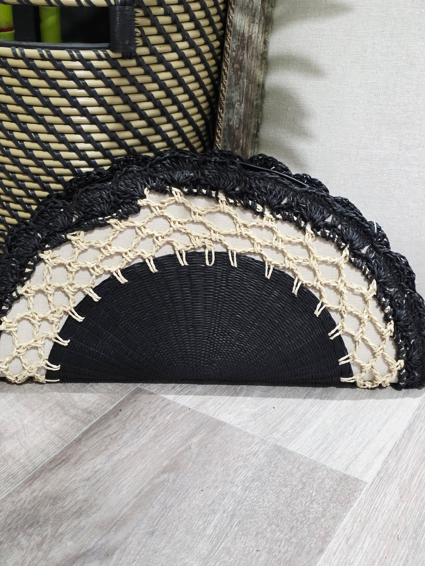 Bolso Abanico Bicolor