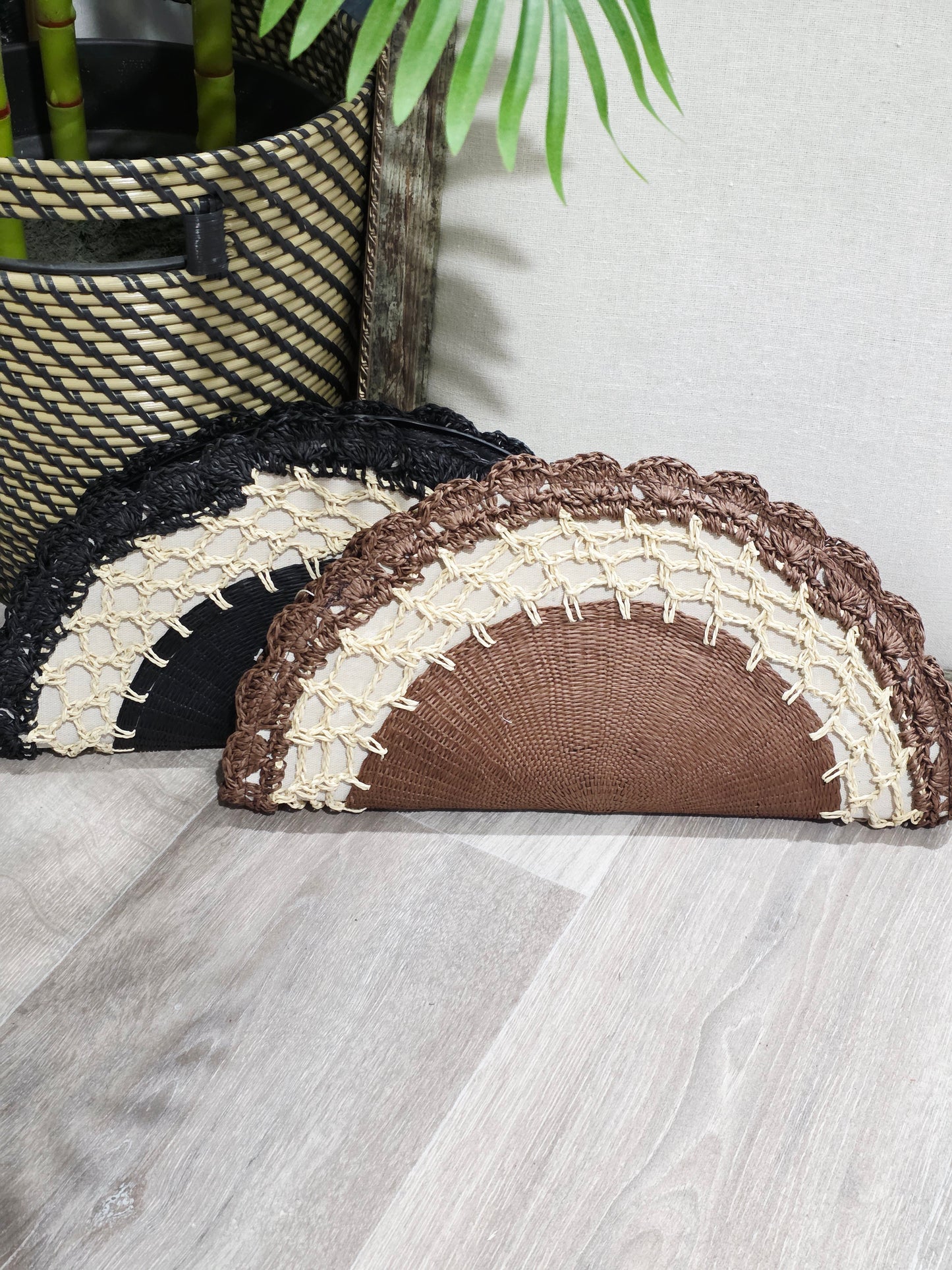 Bolso Abanico Bicolor