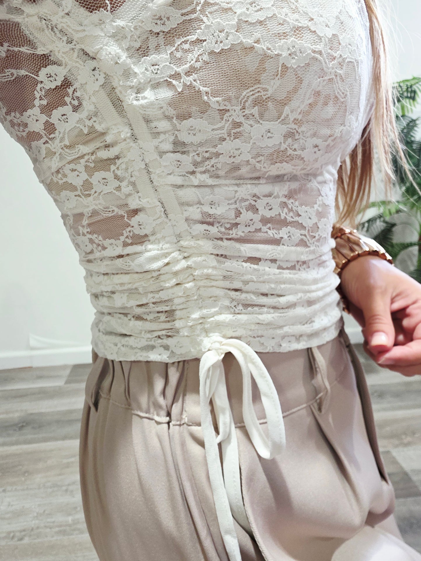 Top Encaje Oriental