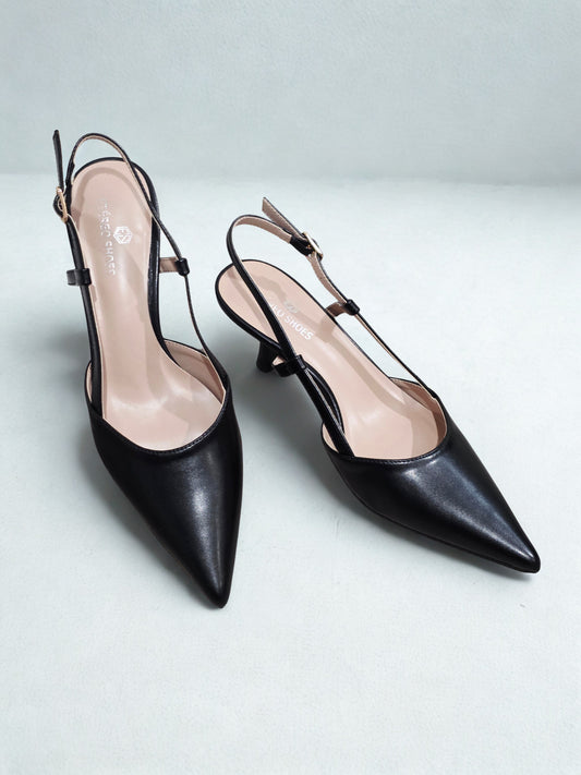 Zapato Slingback Negro