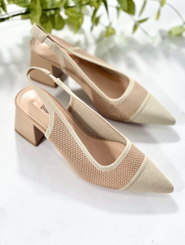 Zapato Tejido Taupe