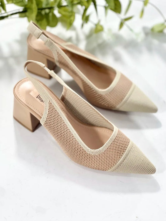 Zapato Tejido Taupe