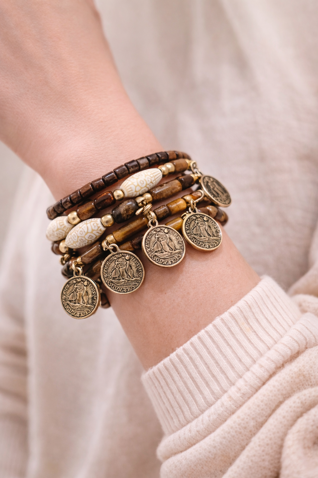 Pulsera Boho Coins