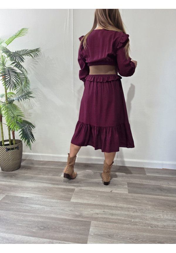 Vestido Burdeos