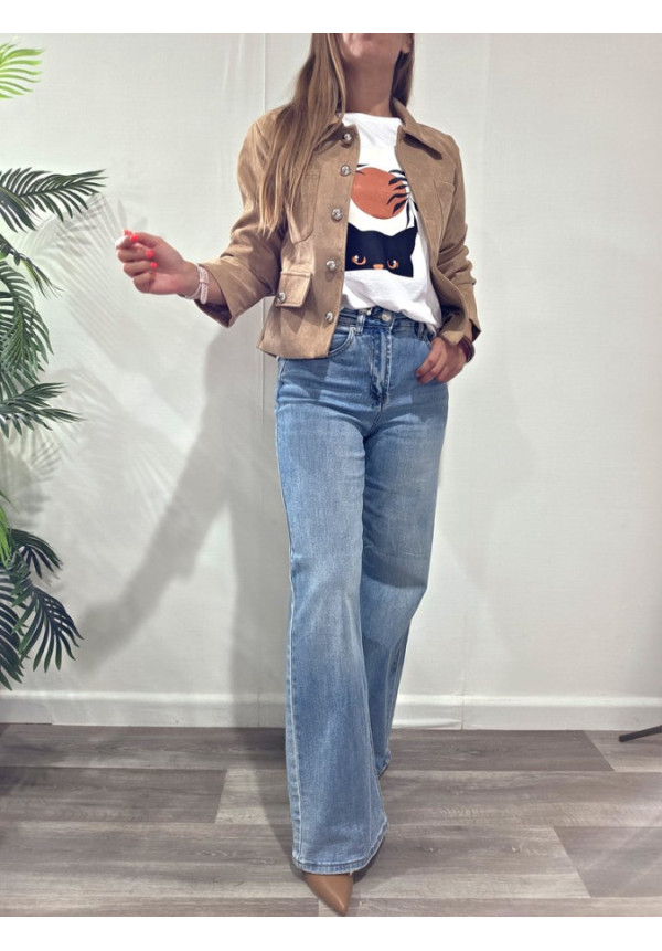Chaqueta Ante Corta