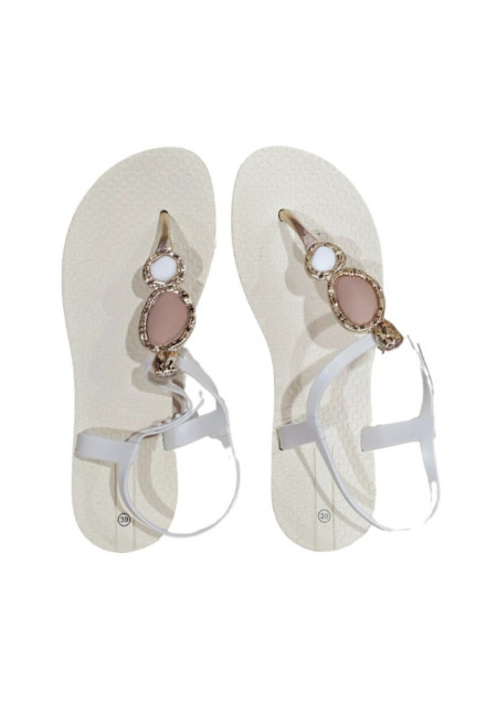 Sandalia Goma Beige