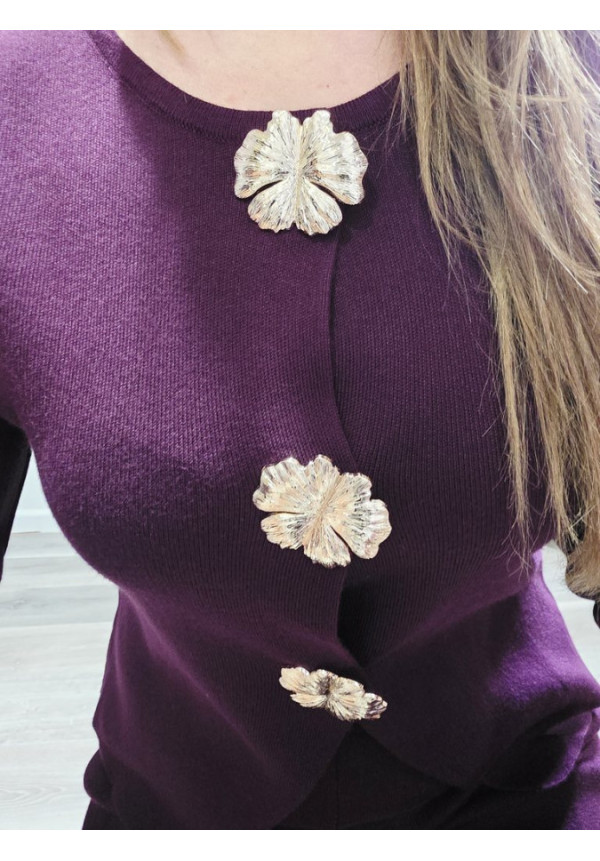 Conjunto Botón Flor