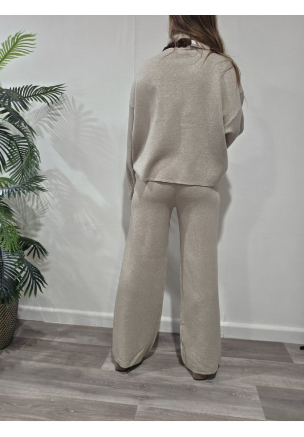 Conjunto Taupe Lana