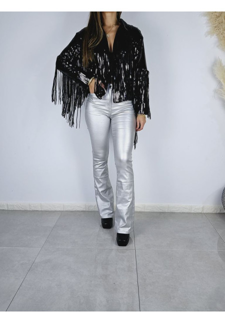 Chaqueta Flecos Lentejuelas