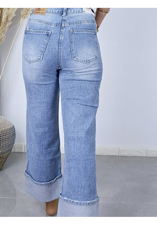 Jeans Ancho Doblez