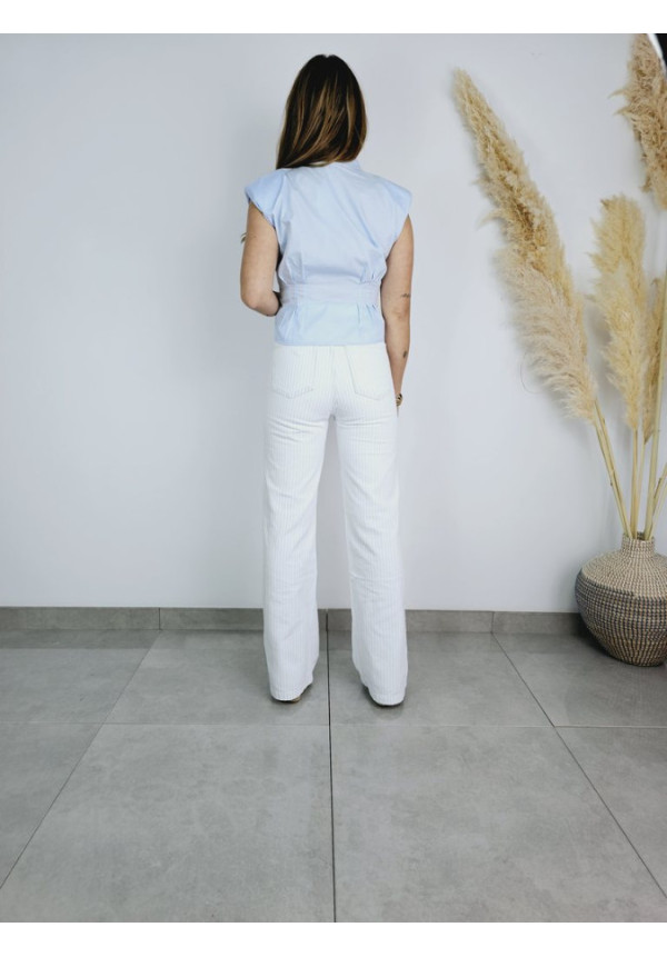 Blusa Lentejuelas Celeste