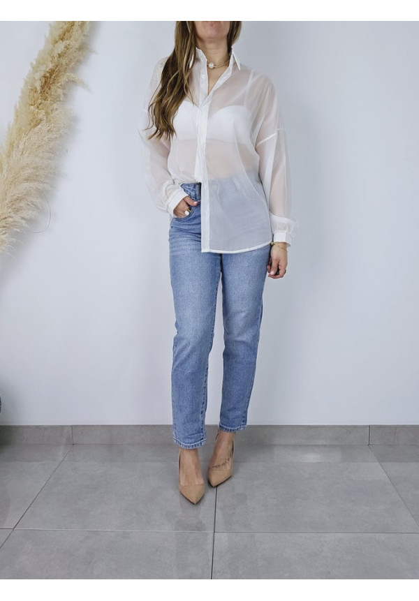 Camisa Organza Blanco